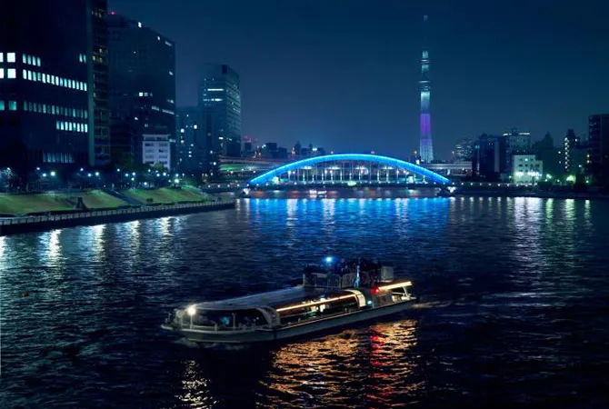 Crucero nocturno bahía de Tokio